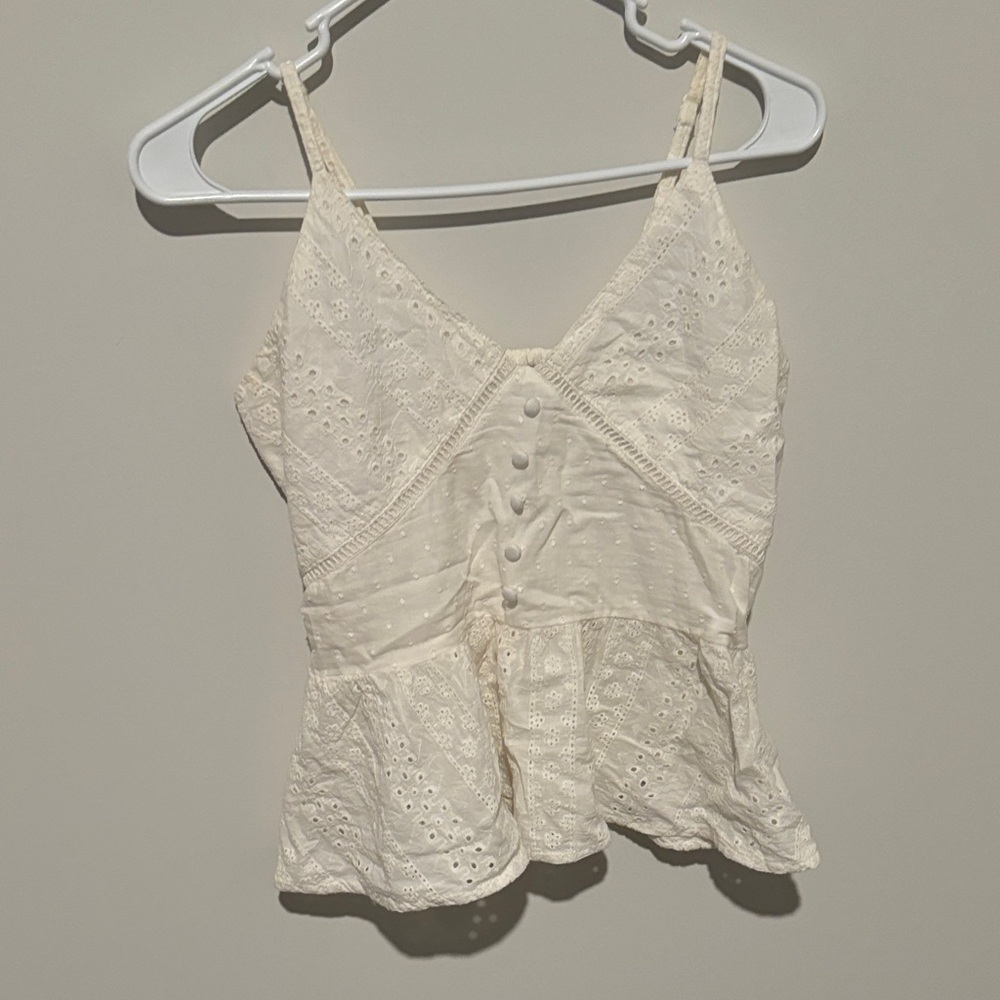 Elegant Cream Lace Women’s Top